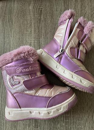 Дитячі ботиночки, мега теплі мега теплі, натуральні, овчина, в ідеальному стані, без дефектів