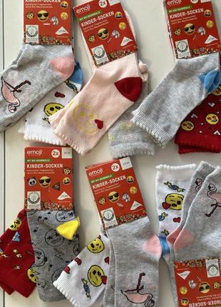 Детские носки lycra emoji смайлы