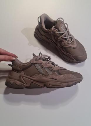 Кроссовки женские adidas ozweego brown ig4184 коричневые 38р