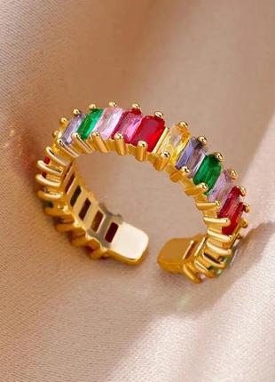 Тренд медична нержавіюча сталь стильне золотисте жіноче кільце каблучка...