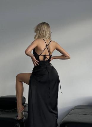 Шелковое платье 🖤3 фото