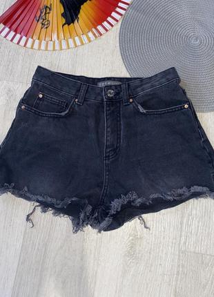 Джинсовые шорты коттоновые серые denim go