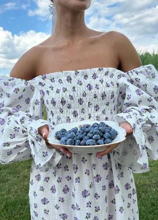 Платье из хлопка, платье из хлопка, платье женское, платье белое, платье меди