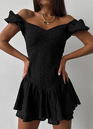 🌈 чорний, білий! шикарний жіночий комбінезон прошва бавовна бавовняний натуральний чорний ромпер комбез комбинезон шорти