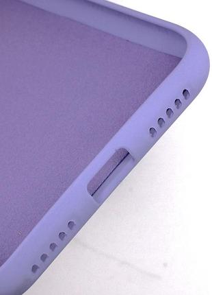 Силіконовий чохол для xiaomi redmi note 7 / note 7 pro фіалковий soft silicone case full (бампер) 3
