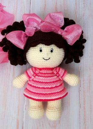 Кукла в розовом платье1 фото