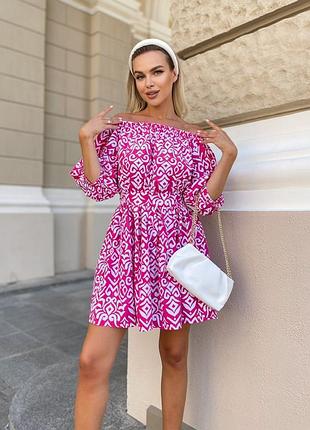 Легкое и очень нежное платье с открытыми плечами🩵🩷 плаття платье сарафан