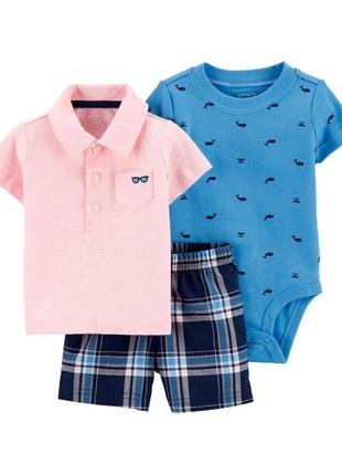 Летний костюм тройка carters