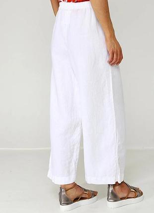 Новые льняные брюки кюлоты lnen &linen italy 100% лён