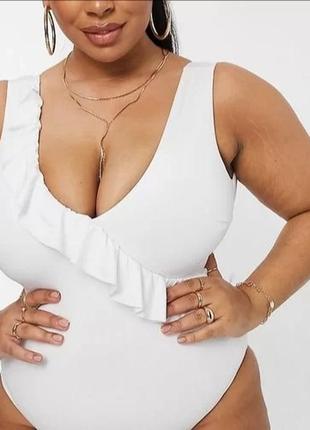 Отрядный купальник большого размера с утягивающим эффектом asos