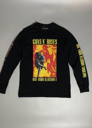 Вінтажний лонгслів guns n’roses merch vintage музика лонг  рок група 1991
