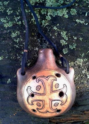 Керамическая окарина, духовой инструмент