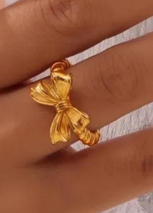 Модное классное кольцо бант титановая нержавеющая сталь тренд