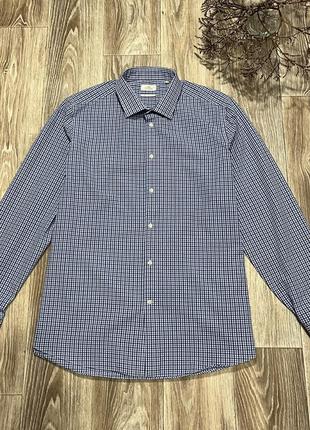 Фирменная рубашка next в клетку