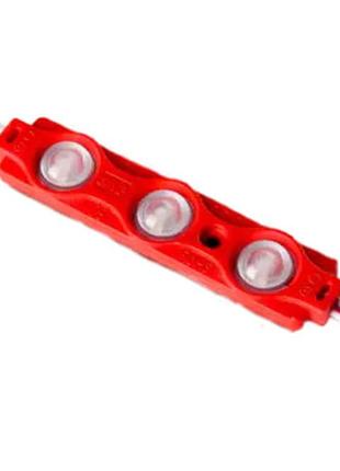 Набор модулей 20 шт 3 светодиода красные 2835 линза кластер 12в