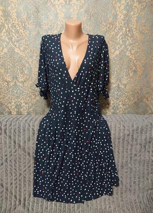 Красивое платье в горох большой размер батал 52 /54