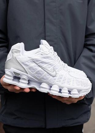 Кросівки чоловічі nike shox tl white