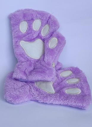 Перчатки лапки для квадробіки чорні білі рожеві сірі коричневі