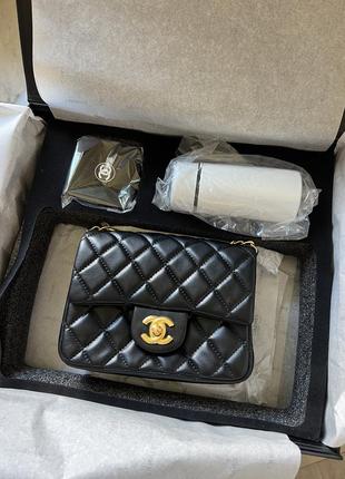 Жіноча сумка chanel 3 in 1 молодіжна сумка через плече з м'якої шкіри витончена брендова сумочка