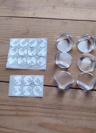 Накладки на кути мебелі mbm kids 6 шт bs-04 круглі прозорі bs-04t