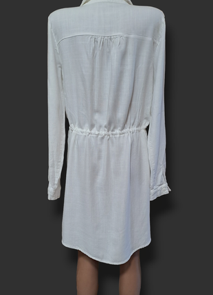 Біла подовжена сорочка блуза туніка3 фото