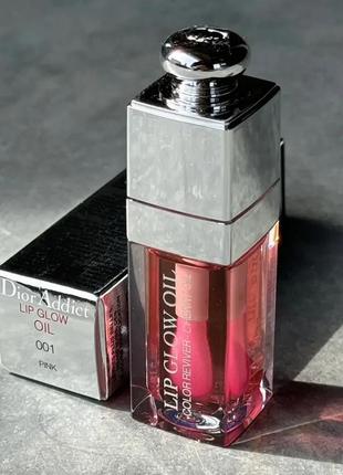 Олія для губ dior addict lip glow oil 001 pink 6 мл