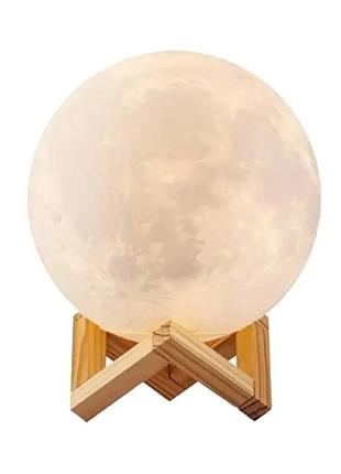 Настільний 3d світильник нічник луна moon light 15 см