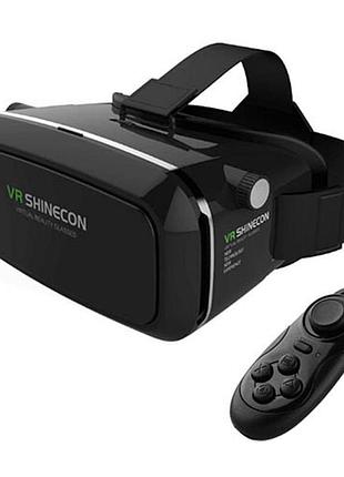 3d окуляри віртуальної реальності vr box shinecon + пульт чорні