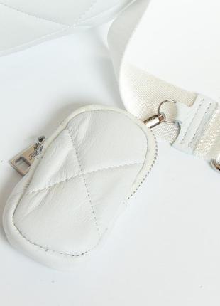 Сумки женские через плечо белые сумка кожаная alex rai сумки через плечо женские модная сумка-клатч3 фото