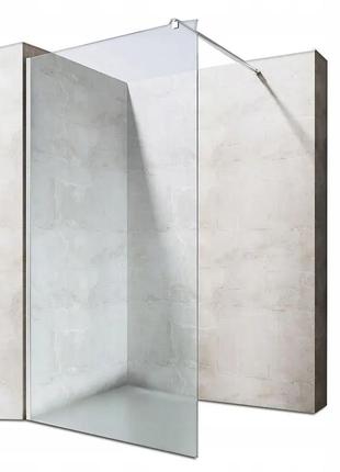 Стенка стеклянная для душа с держателем 195x100см rea aero n стекло прозрачное 8мм rea-k7551