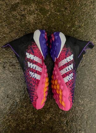 Дитячі сороконіжки adidas  predator freak+ tf/сороконіжки адідас предатор фрік / футбольне взуття рожеві