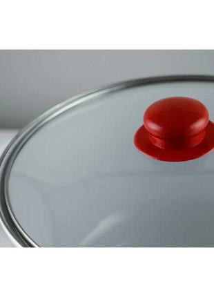 Набор кастрюль эмалированных "перчинка белая" 6 предметов 2,1л/3,1л/4л gusto