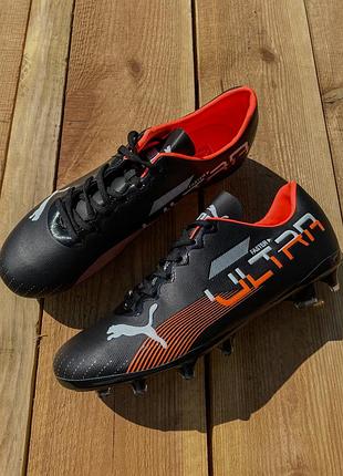 Бутси Play puma ultra  / пума ультра/ футбольне взуття / кросівки для футболу футбольні бутси пума чорні5 фото