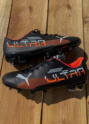 Бутси Play puma ultra  / пума ультра/ футбольне взуття / кросівки для футболу футбольні бутси пума чорні2 фото
