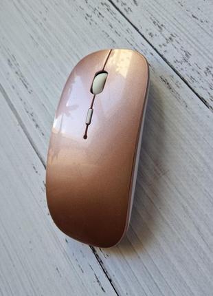Бездротова bluetooth мишка з акумулятором перезаряджається5 фото