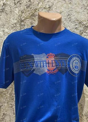 Чоловіча футболка турецька бавовна трендова модна з принтом