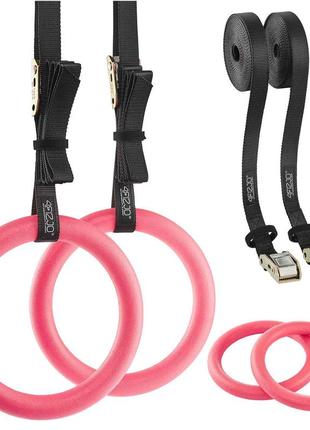 Гимнастические кольца 4fizjo из abs пластика, регулируемые pink (p-5907739314888)
