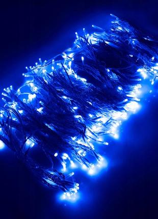 Гірлянда бахрома вулична (зовнішня) springos 3 x 3 м 306 led pilot cl4002 blue7 фото