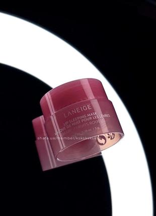 Нічна маска для губ laneige lip sleeping mask berry 3 g