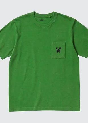 Футболка uniqlo серії minecraft з кишенею