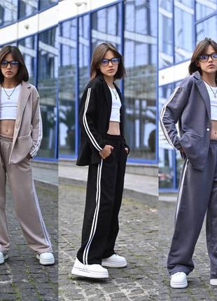 Дитячий підлітковий костюм спортивний для дівчинки турецька тканина 140,146,152,158, 164, 170