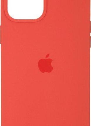 Силіконовий чохол з закритим низом iphone 12 pro max silicon case #65 watermelon red