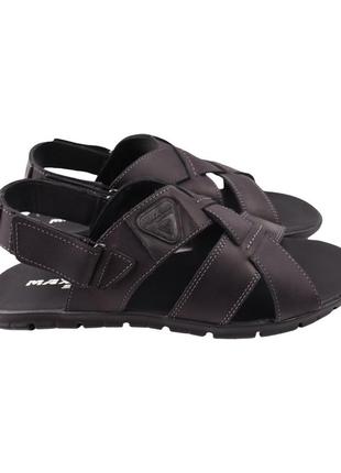 Сандали мужские maxus shoes черные натуральная кожа, 46