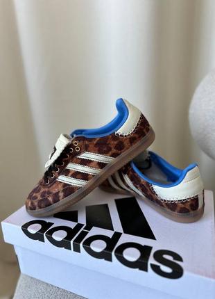 Кроссовки adidas samba pony wales bonner leopard