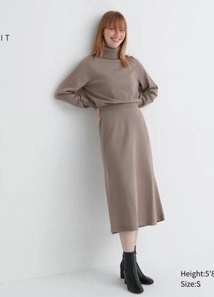 Женская эластичная юбка 3d knit uniqlo1 фото