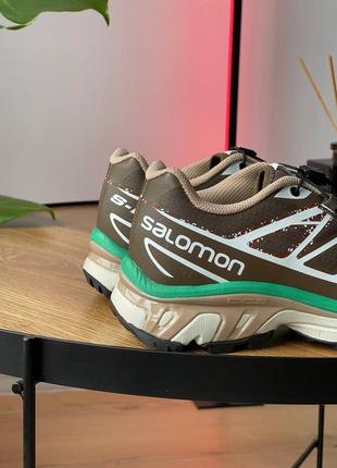 Salomon xt-6 green brown 4731204 фото