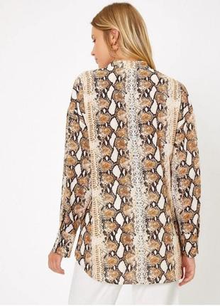 Стильная рубашка анималистичный принт