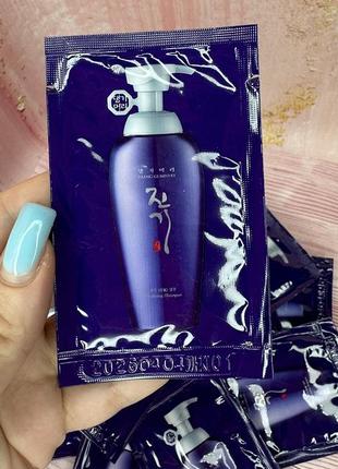 Шампунь фиолетовый пробники, шампунь daeng gi meo ri vitalizing shampoo, корейский популярный шампунь, ориганильные пробники