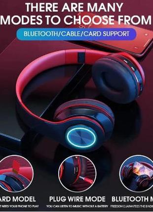 Навушники bluetooth b39 бездротові, гарнітура+sd mp3+3.5 джек2 фото