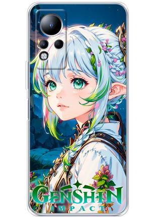 Чехол силиконовый с картинкой на infinix note 12 (аниме находа геншин, anime nahida genshin)